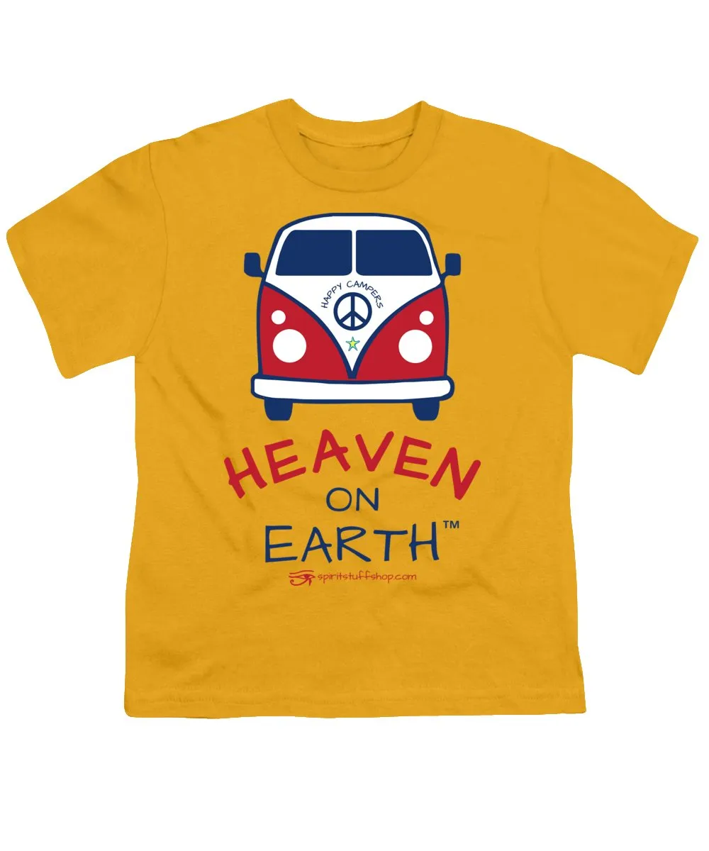 Vw Happy Camper Heaven On Earth - Youth T-Shirt