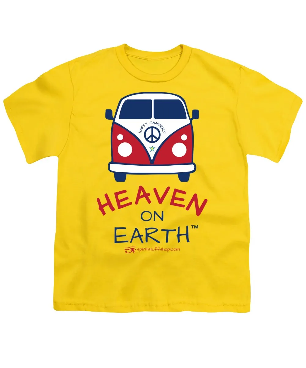 Vw Happy Camper Heaven On Earth - Youth T-Shirt