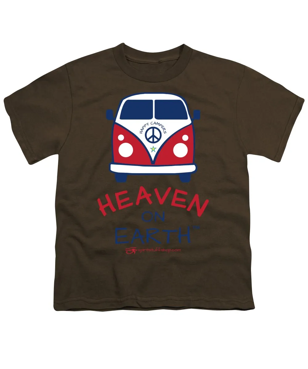 Vw Happy Camper Heaven On Earth - Youth T-Shirt