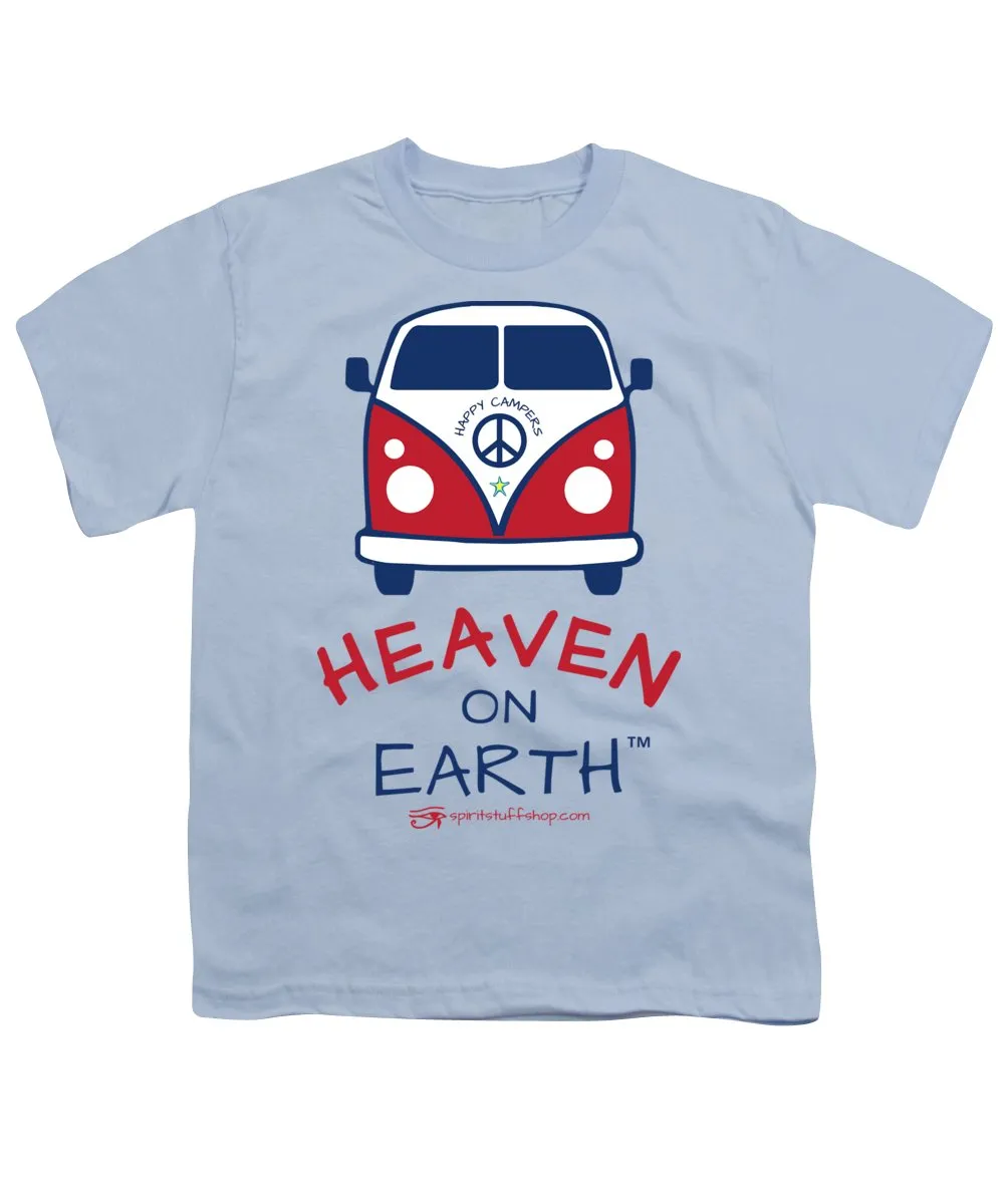 Vw Happy Camper Heaven On Earth - Youth T-Shirt