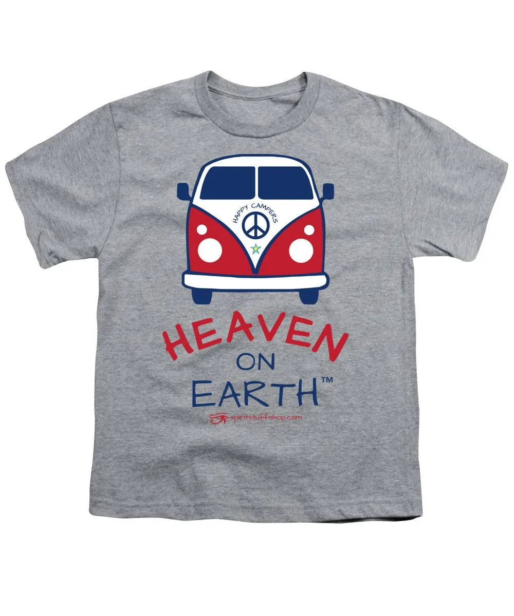 Vw Happy Camper Heaven On Earth - Youth T-Shirt