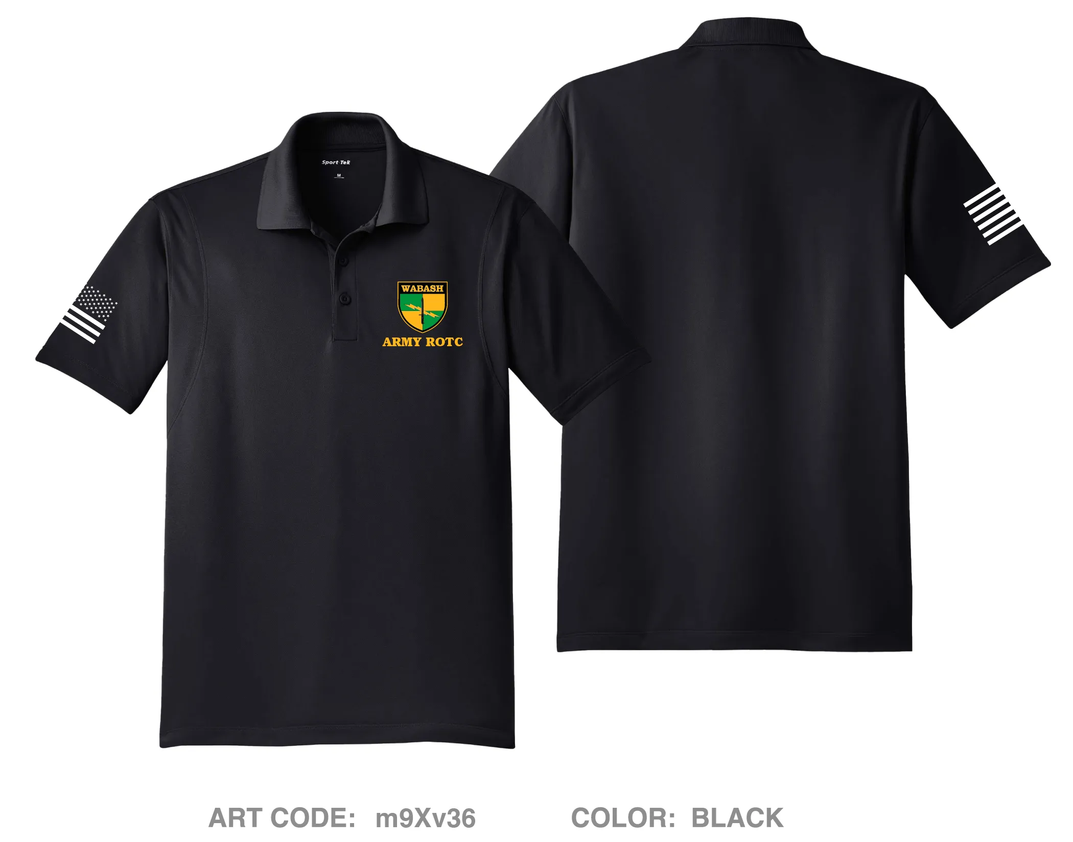 Wabash Battalion, Rose Hulman & USI Army ROTC Hi-Tech Performance Men's SS Polo - m9Xv36