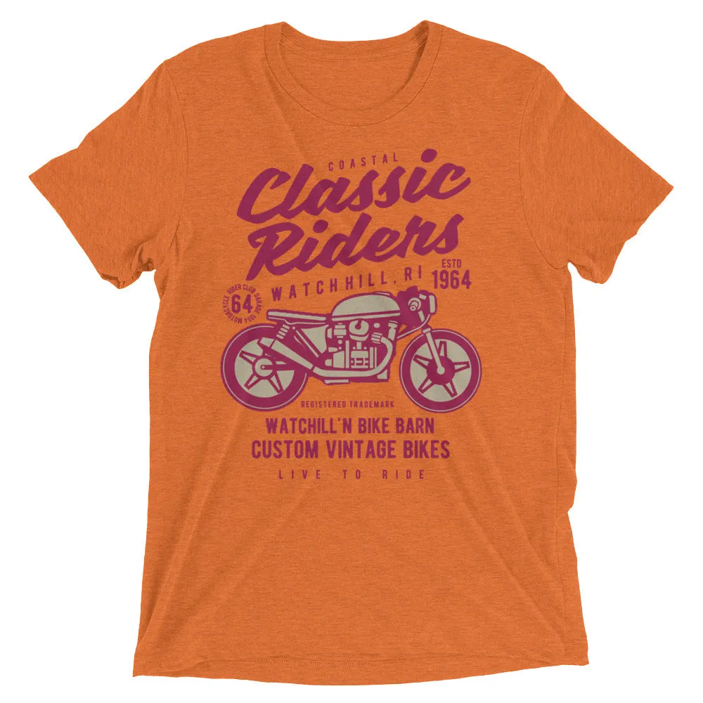 Watchill’n ‘Coastal Classic’ Unisex Short sleeve t-shirt (Rasberry/Creme)