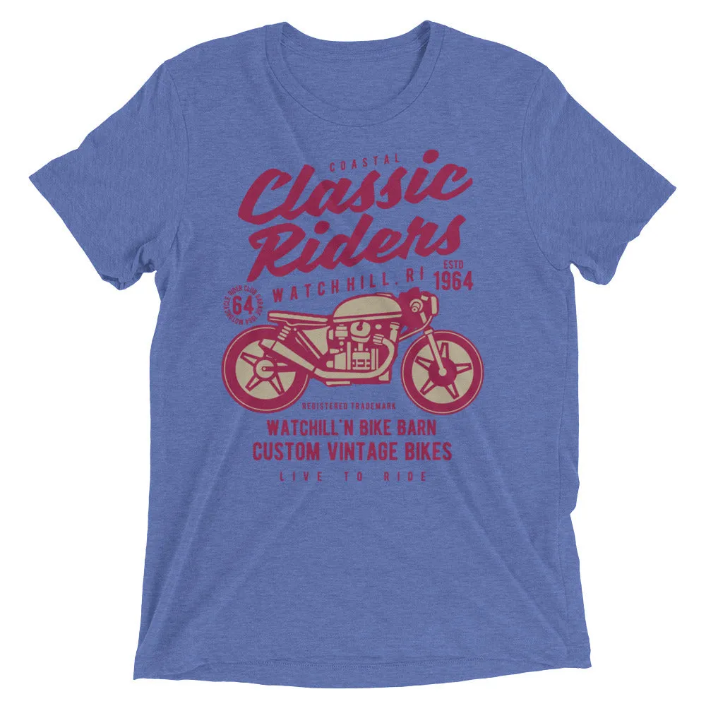 Watchill’n ‘Coastal Classic’ Unisex Short sleeve t-shirt (Rasberry/Creme)