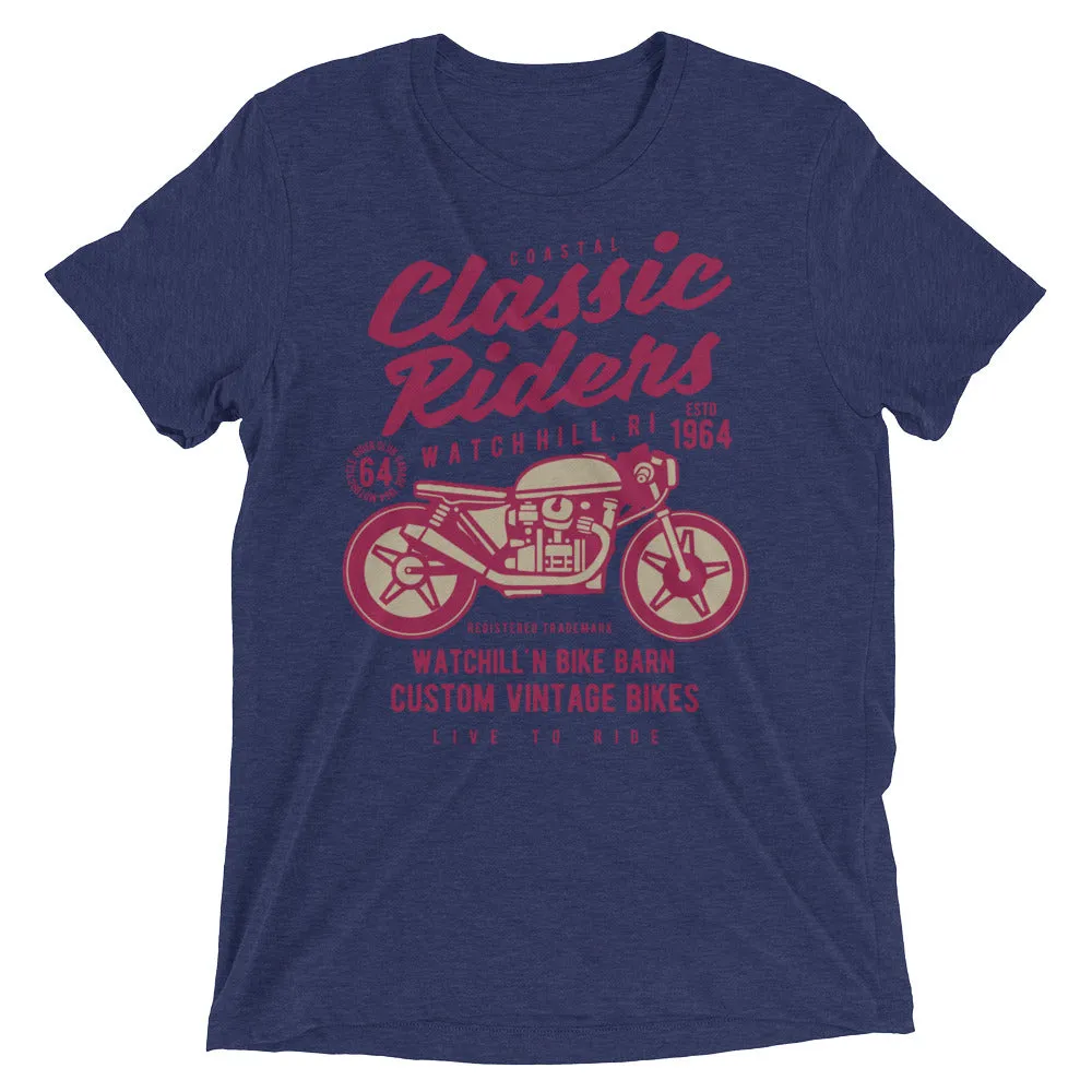 Watchill’n ‘Coastal Classic’ Unisex Short sleeve t-shirt (Rasberry/Creme)