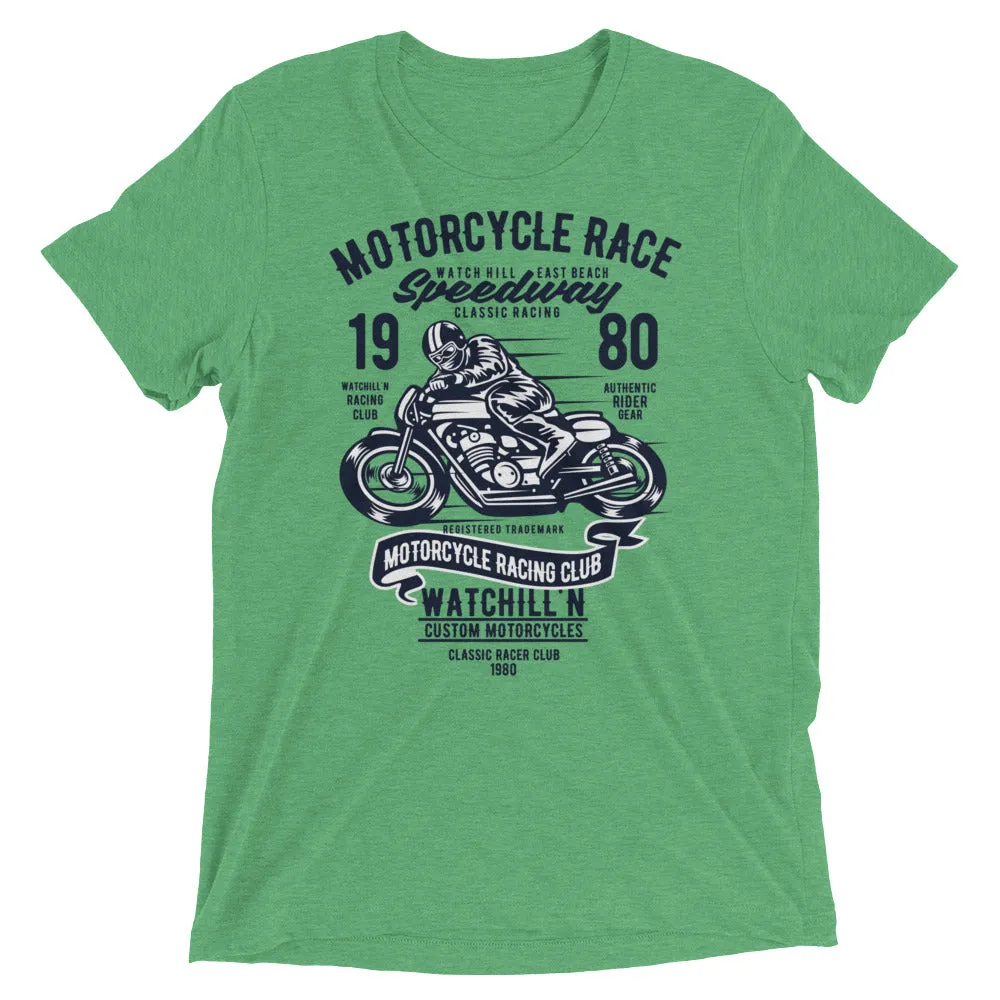 Watchill’n ‘Speedway’ Unisex Short sleeve t-shirt (Navy)