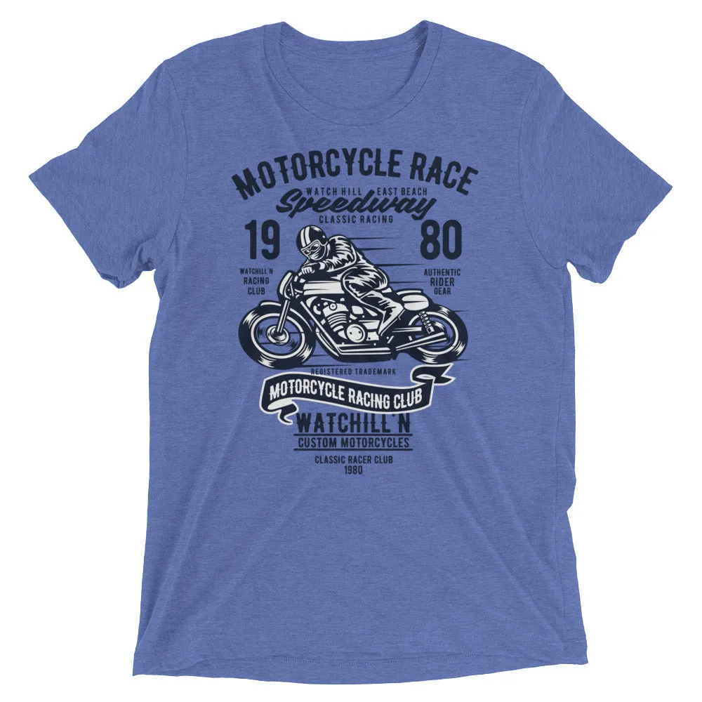 Watchill’n ‘Speedway’ Unisex Short sleeve t-shirt (Navy)