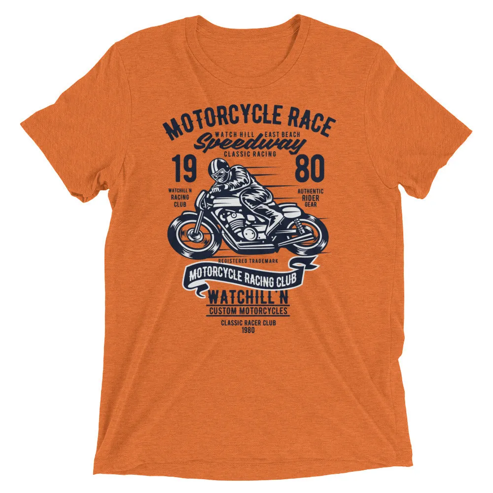Watchill’n ‘Speedway’ Unisex Short sleeve t-shirt (Navy)