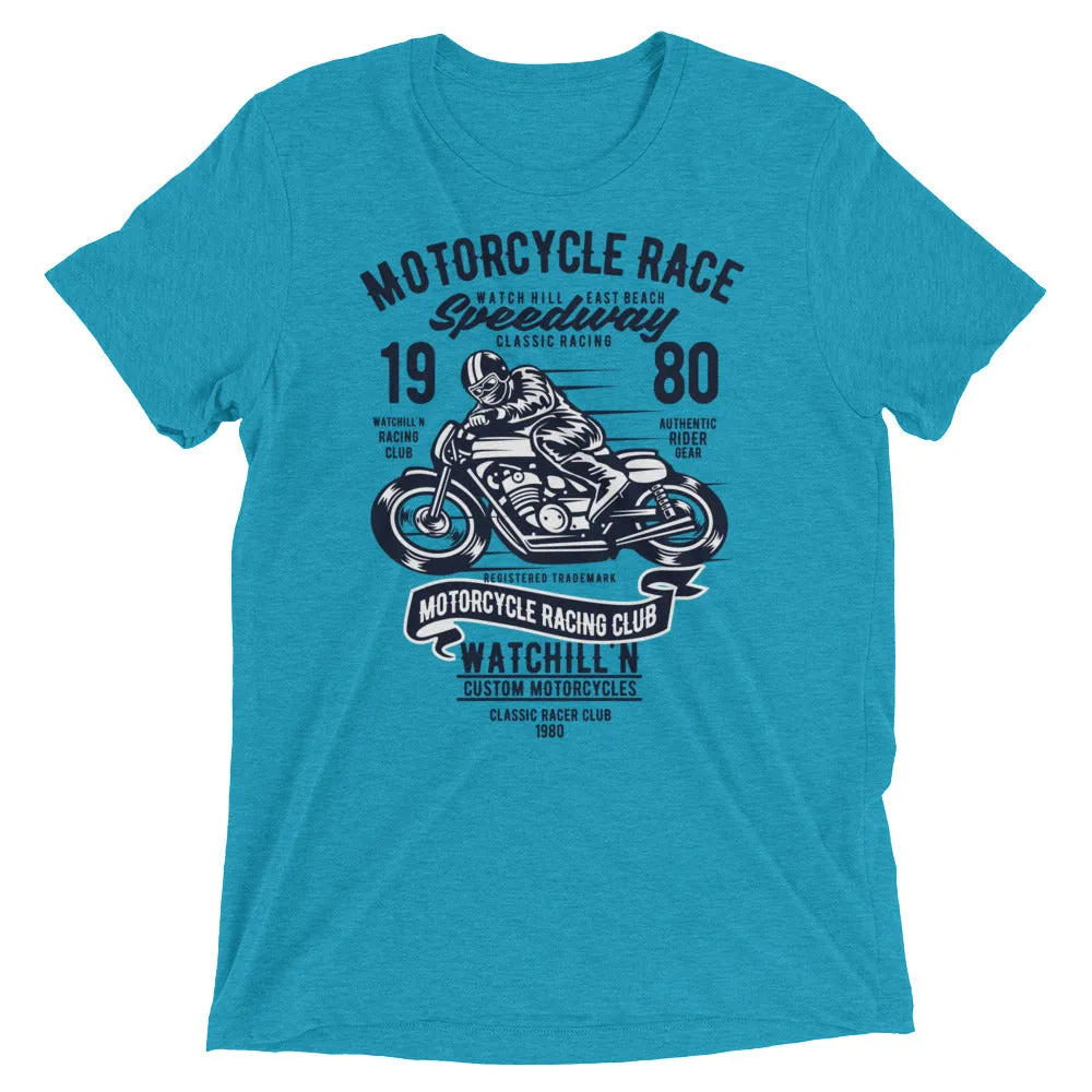 Watchill’n ‘Speedway’ Unisex Short sleeve t-shirt (Navy)