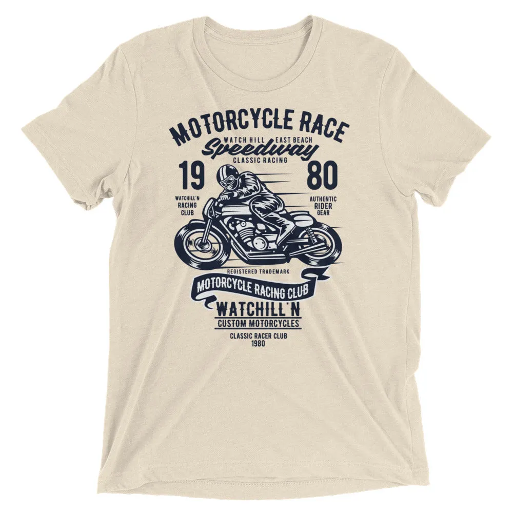 Watchill’n ‘Speedway’ Unisex Short sleeve t-shirt (Navy)