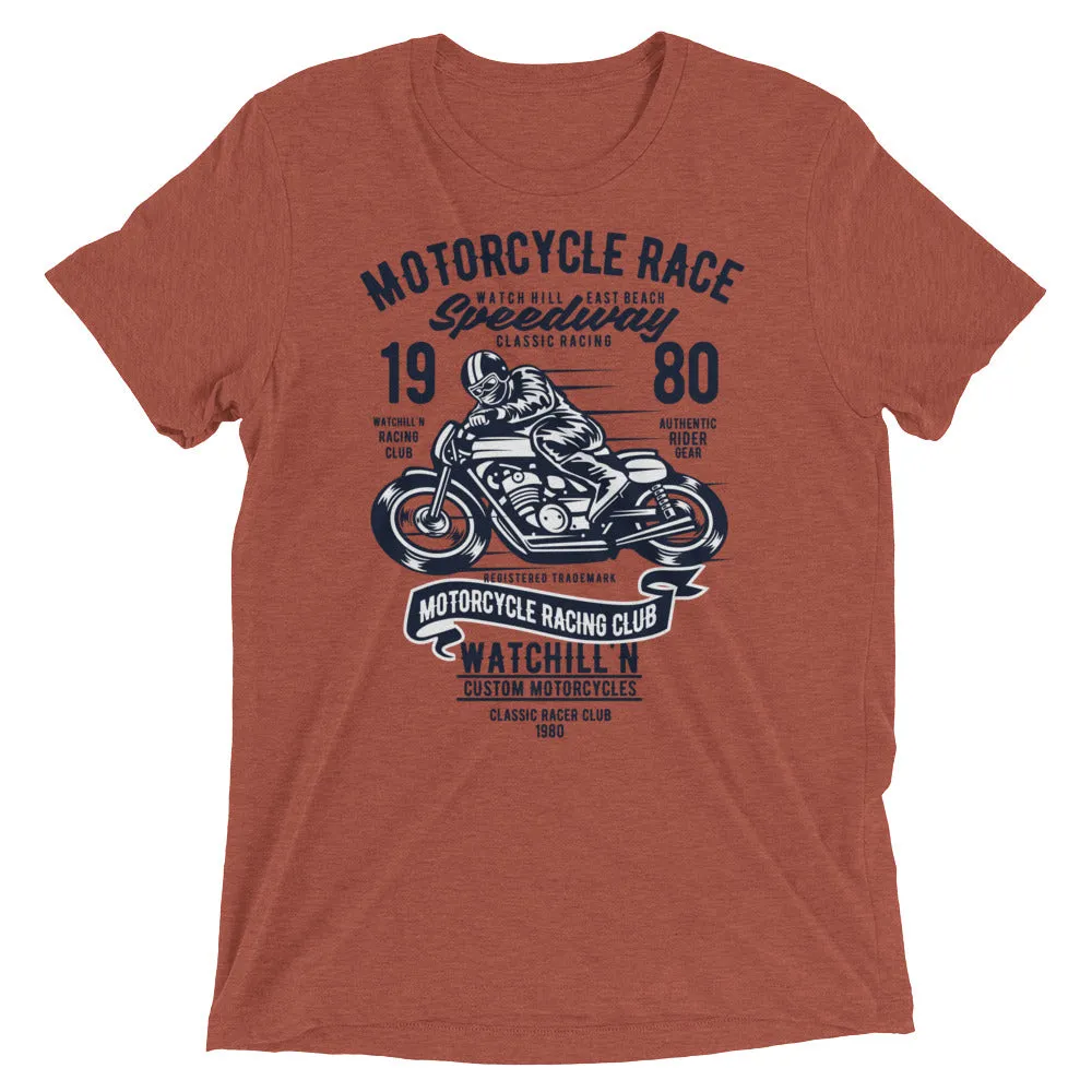Watchill’n ‘Speedway’ Unisex Short sleeve t-shirt (Navy)