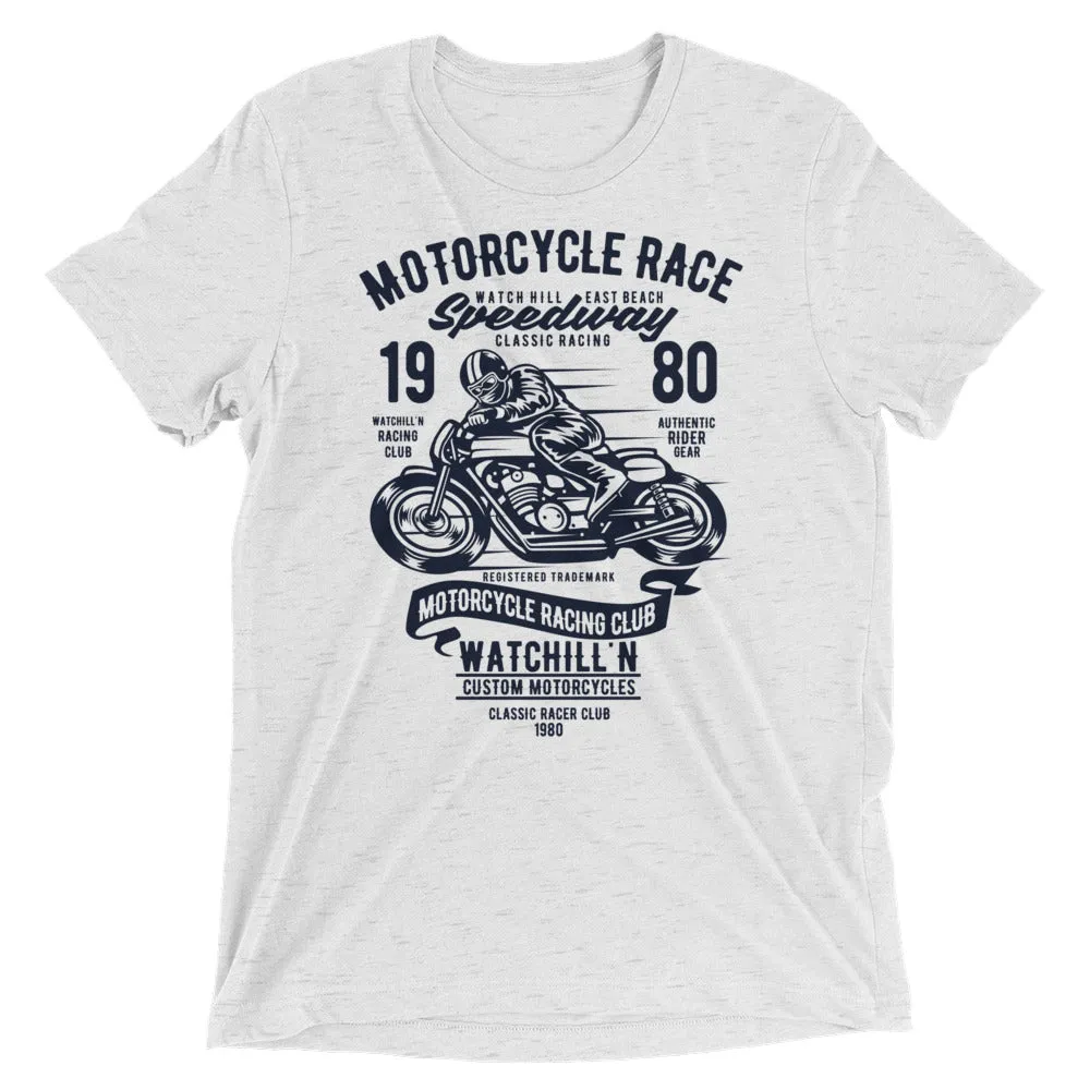 Watchill’n ‘Speedway’ Unisex Short sleeve t-shirt (Navy)