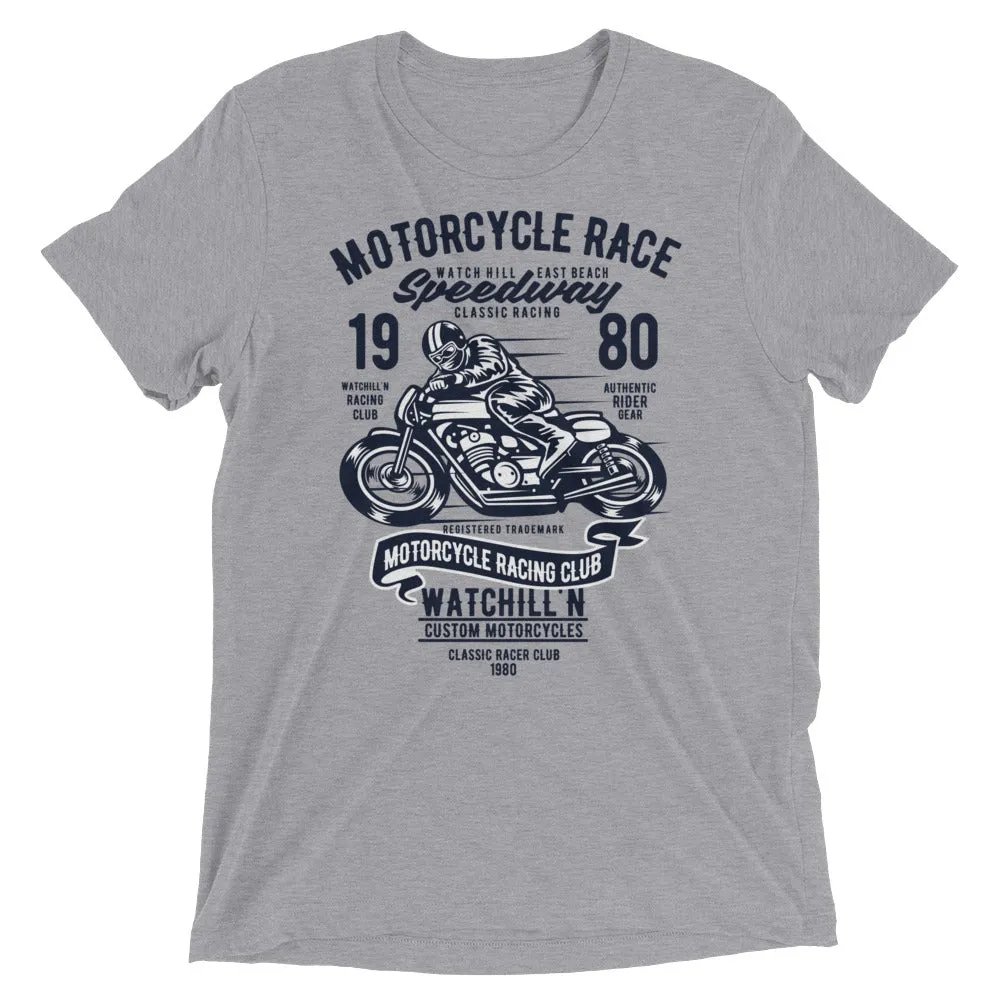 Watchill’n ‘Speedway’ Unisex Short sleeve t-shirt (Navy)