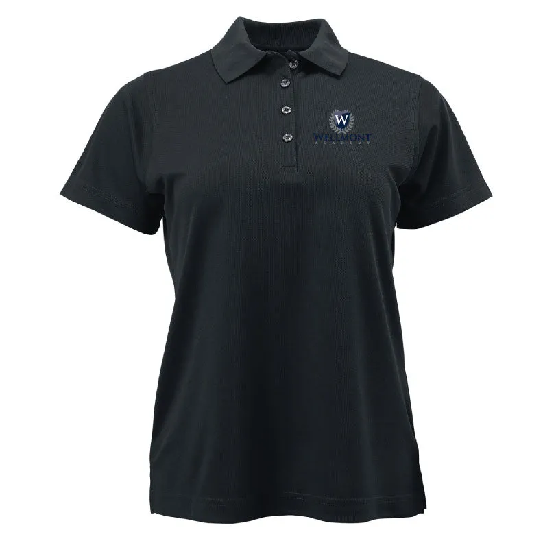 Wellmont Academy Ladies' Short Sleeve Drifit Polo