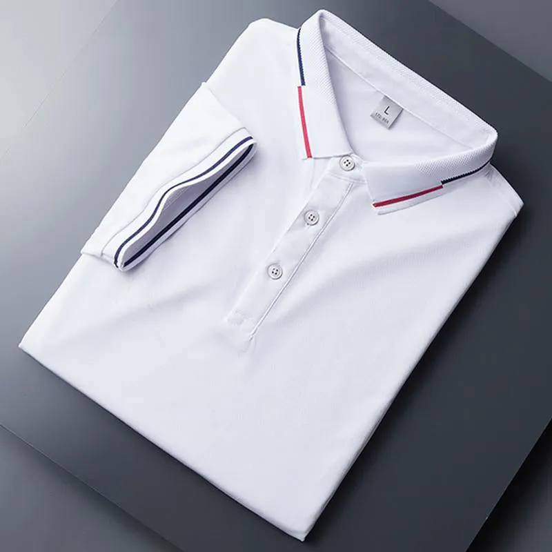 West Louis™ Summer Short Sleeved Polo Casual Polo Shirt