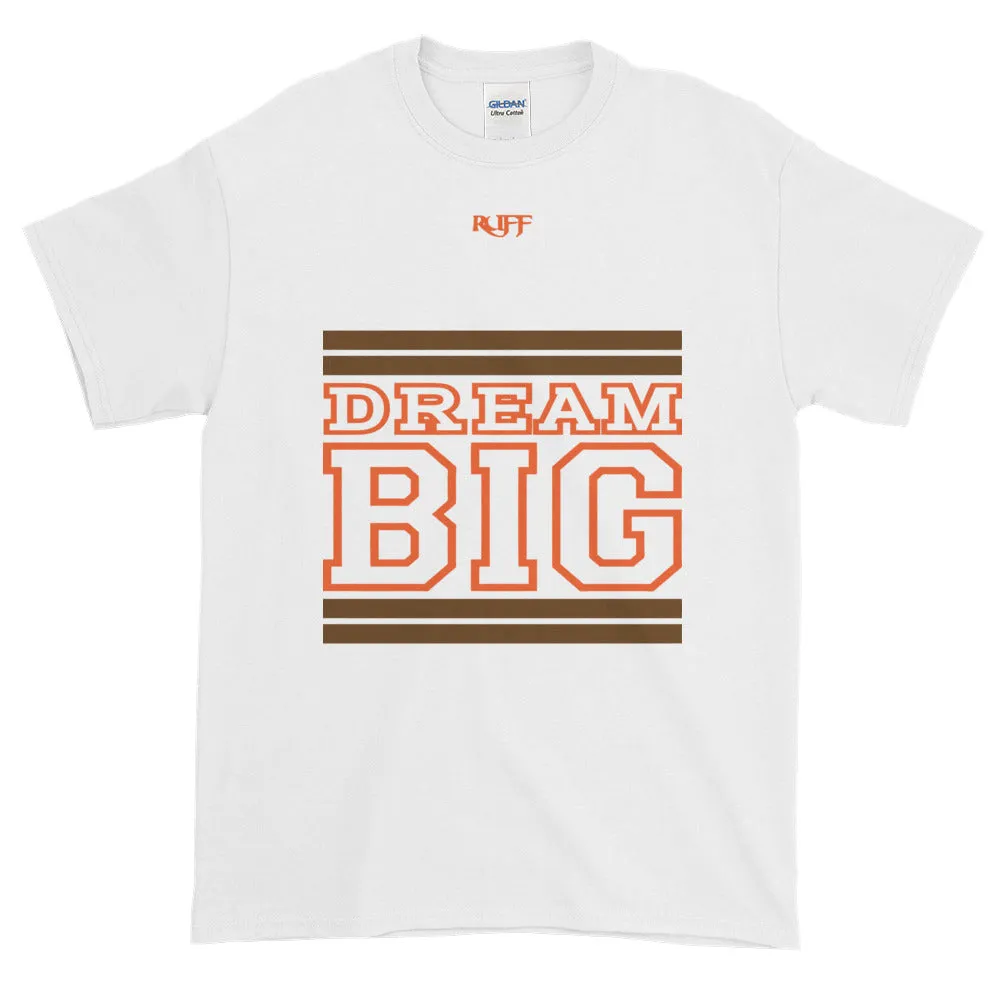 White Brown and Orange Short-Sleeve T-Shirt