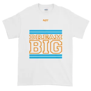 White Carolina Blue and Orange Short-Sleeve T-Shirt