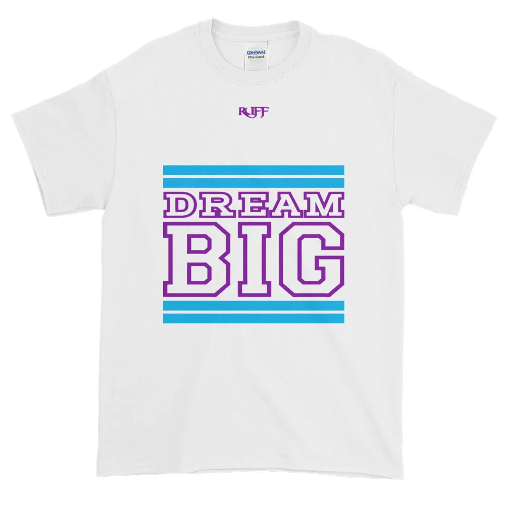 White Carolina Blue and Purple Short-Sleeve T-Shirt