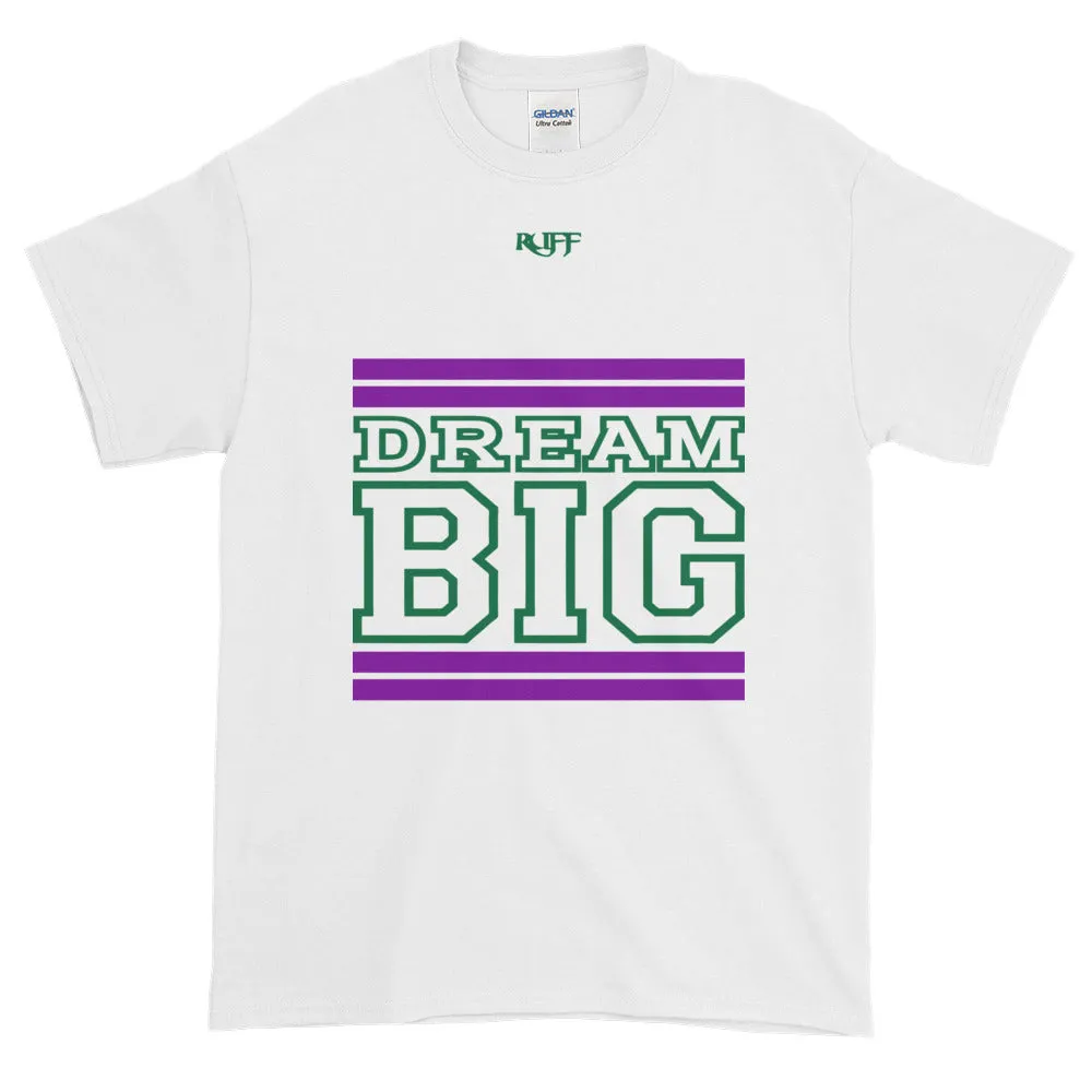 White Purple and Green Short-Sleeve T-Shirt