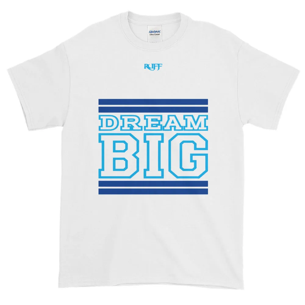 White Royal Blue and Carolina Blue Short-Sleeve T-Shirt