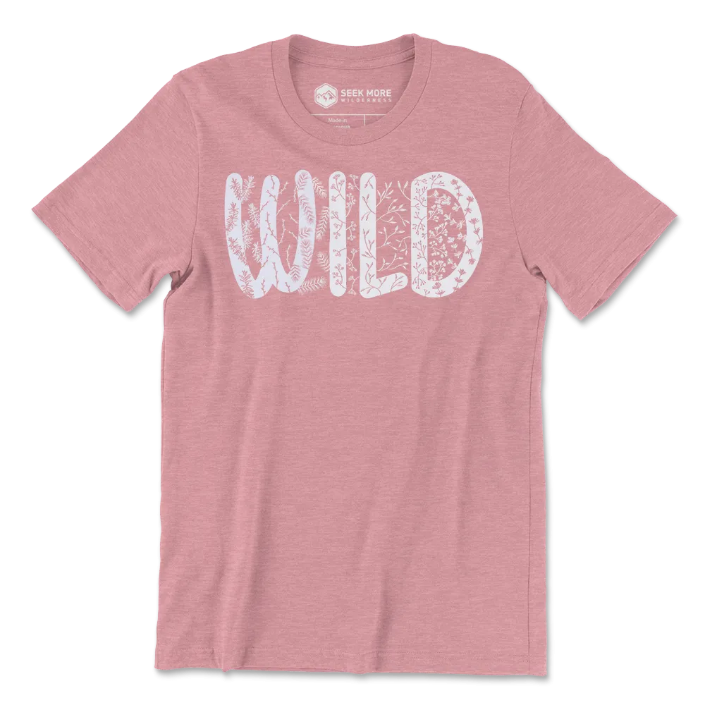 Wild Flora T-Shirt  |  Heather Orchid