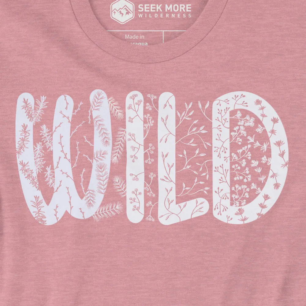 Wild Flora T-Shirt  |  Heather Orchid