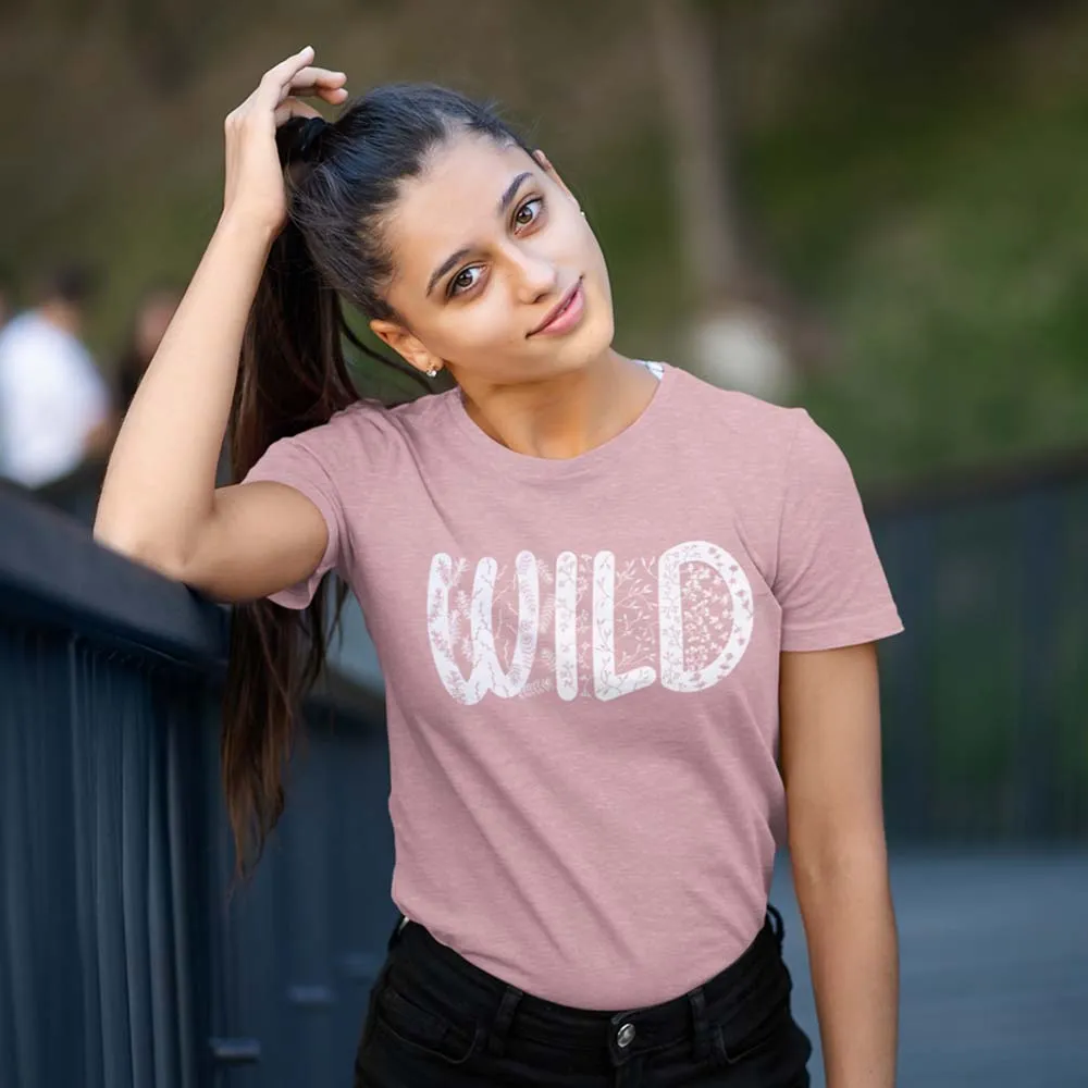 Wild Flora T-Shirt  |  Heather Orchid