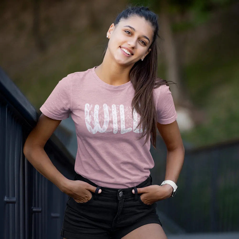 Wild Flora T-Shirt  |  Heather Orchid