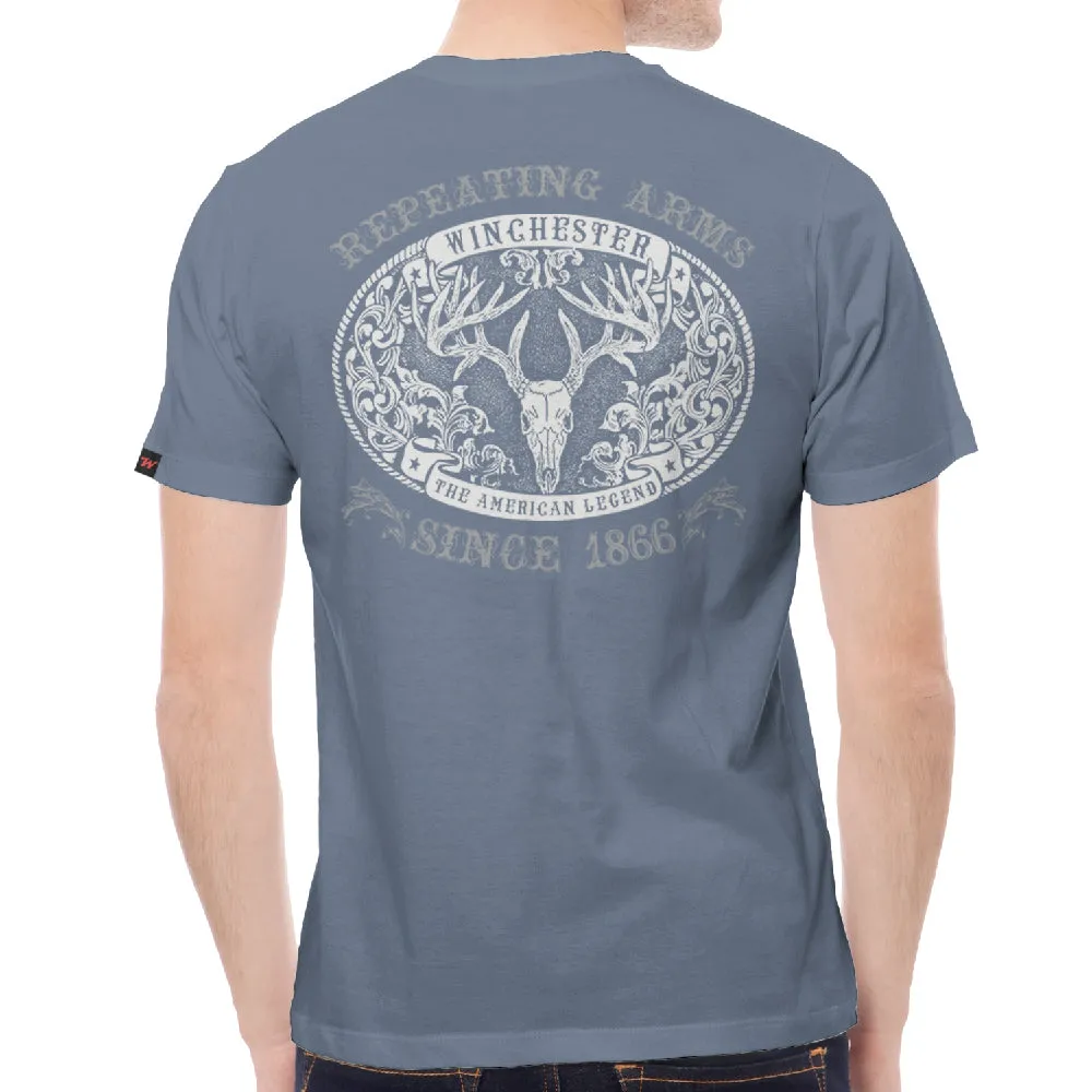 Winchester Legend - Buck Belt Buckle - Short Sleeve T-Shirt