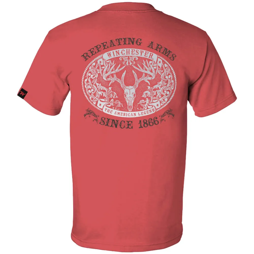 Winchester Legend - Buck Belt Buckle - Short Sleeve T-Shirt