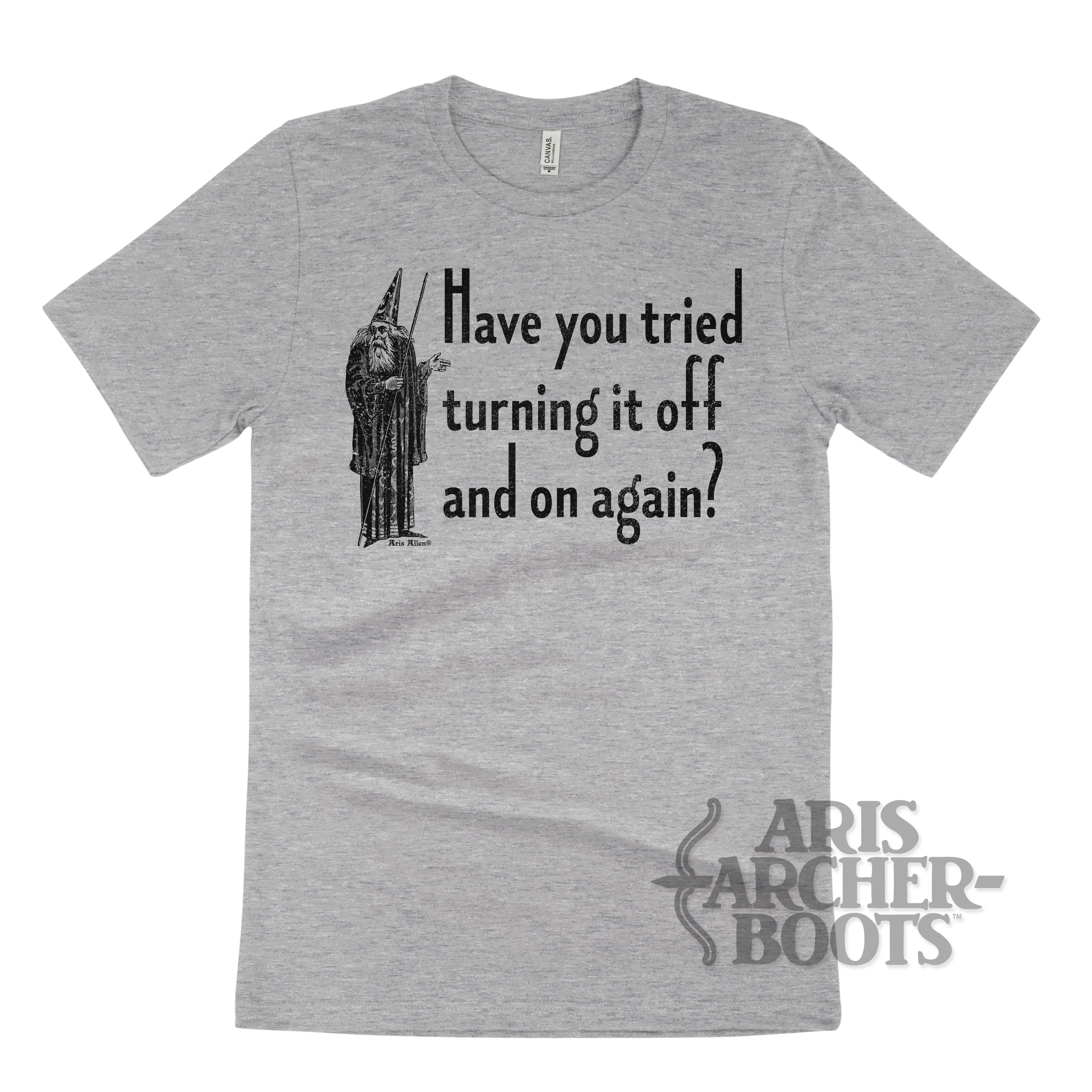 Wizard: Have You Tried Turning It Off and On Again Unisex T-Shirt